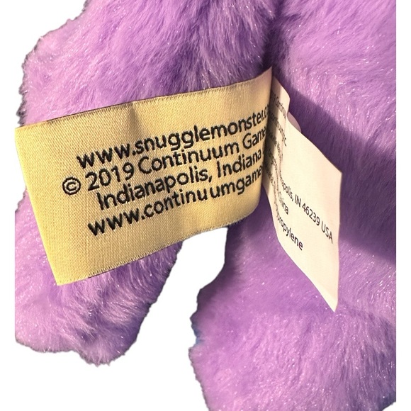 Purple Snuggle Monster Hide & Seek Bedtime Plush Stuffed Animal Lovey 12” - Picture 4 of 4
